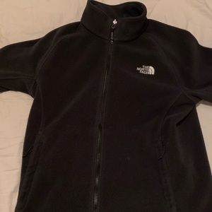 Black the north face fleece sweater